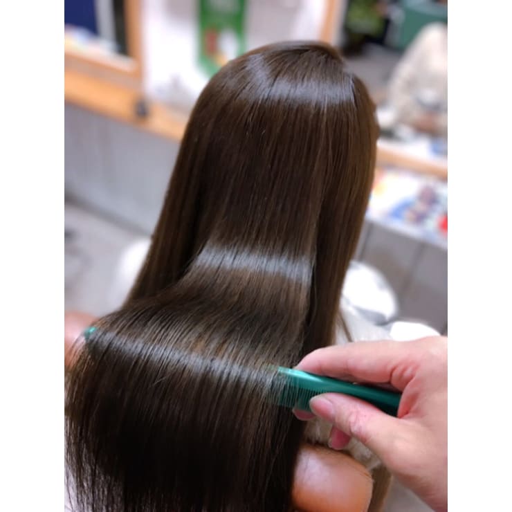 ツヤ感 新髪質改善 膨らみが気になる方必見 カット 髪質改善縮毛 さらさらストレートに Ouca 桜夏 オウカ のこだわり特集 美容院 美容室を予約するなら楽天ビューティ