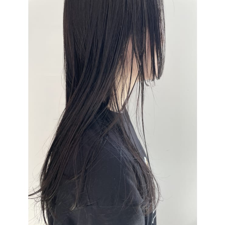 ダークトーンカラーのストレートロング Tulsa タルサ のヘアスタイル 美容院 美容室を予約するなら楽天ビューティ