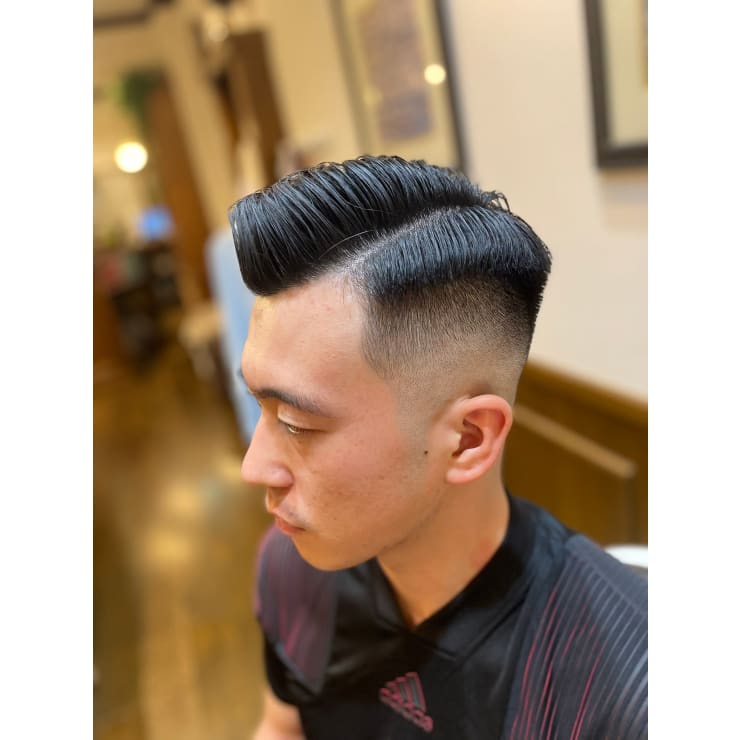 かき上げニュアンスマッシュサイドパート韓国マッシュフェード