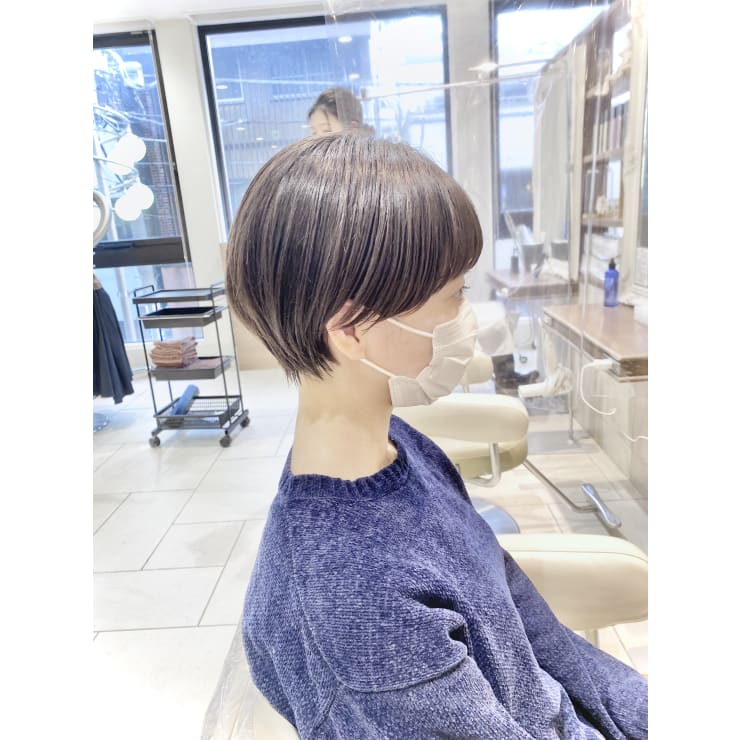 上品な女性はマッシュショートが似合う Ash大泉学園 横山 Ash 大泉学園店 アッシュオオイズミガクエンテン のヘアスタイル 美容院 美容室を予約するなら楽天ビューティ