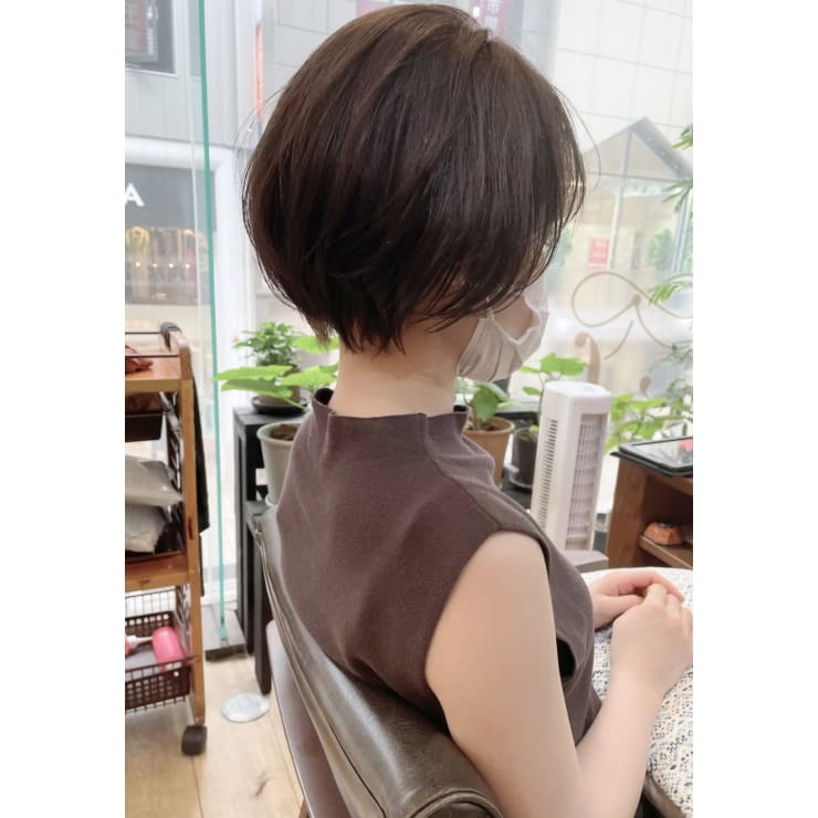 丸み可愛いショート 縮毛矯正 Gift Hair Salon ギフト のヘアスタイル 美容院 美容室を予約するなら楽天ビューティ