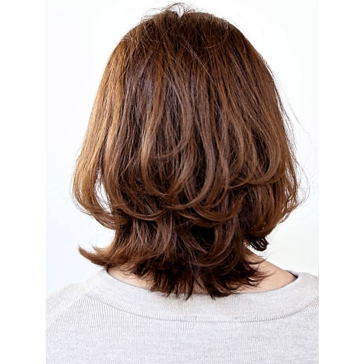 ミセスのくびれが美しいアンニュイミディアム Hair Make Flencia ヘアメイクフレンシア のヘアスタイル 美容院 美容室を予約するなら楽天ビューティ