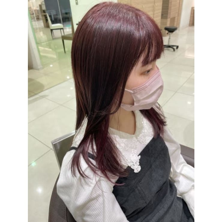 ブリーチなしｗカラー ピンクブラウン Ash十日市場店 Ash 十日市場店 アッシュトウカイチバテン のヘアスタイル 美容院 美容室を予約するなら楽天ビューティ