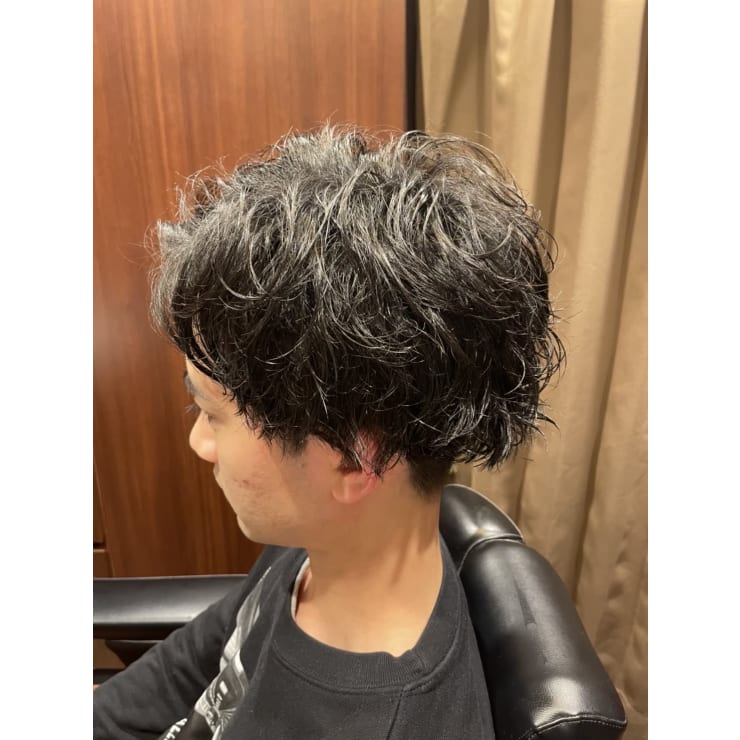朝の時短セット 無造作パーマスタイル ヒロ銀座ヘアーサロン 麻布乃木坂 六本木駅前店 ヒロギンザヘアー サロンアザブノギザカロッポンギエキマエテン のヘアスタイル 美容院 美容室を予約するなら楽天ビューティ