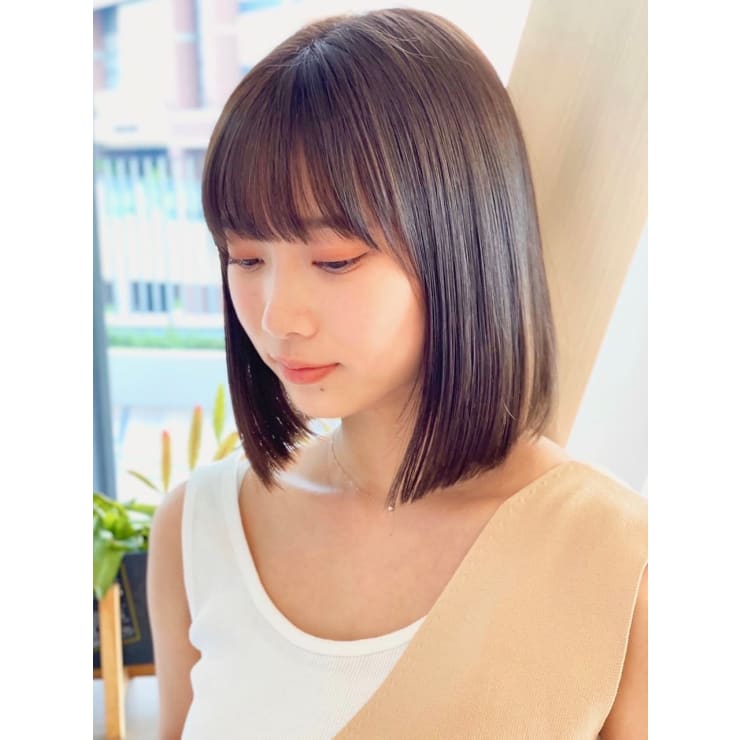ツヤナチュラルストレートボブ M Slash Fiel 東戸塚 エムスラッシュフィール ヒガシトツカ のヘアスタイル 美容院 美容室を予約するなら楽天ビューティ