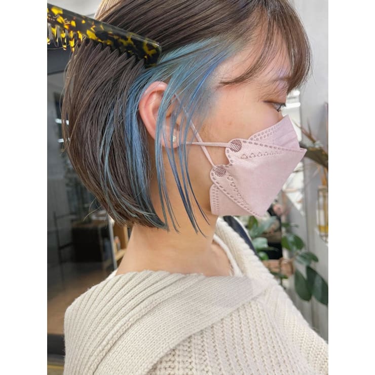NAVANA 受けよ wig イヤリングカラーボブ インナーカラー 限定品