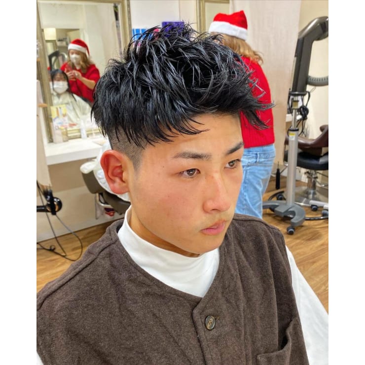 横浜メンズカットツーブロックショート刈り上げジェットモヒカン ｃｒｅａ能見台 クレアノウケンダイ のヘアスタイル 美容院 美容室を予約するなら楽天ビューティ