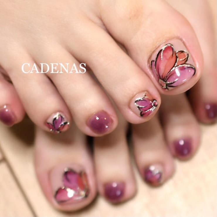 フラワーフット Cadenas カデナ のネイルデザイン ネイル まつげサロンを予約するなら楽天ビューティ