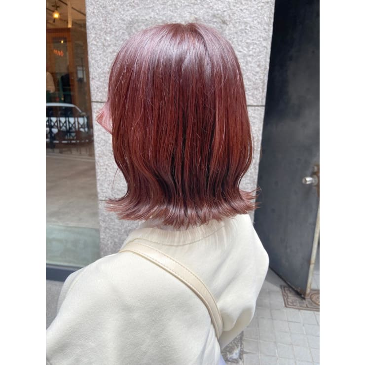 ブリーチなし ピンクブラウン Gif Hair 梅田茶屋町店 ギフヘアー のヘアスタイル 美容院 美容室を予約するなら楽天ビューティ