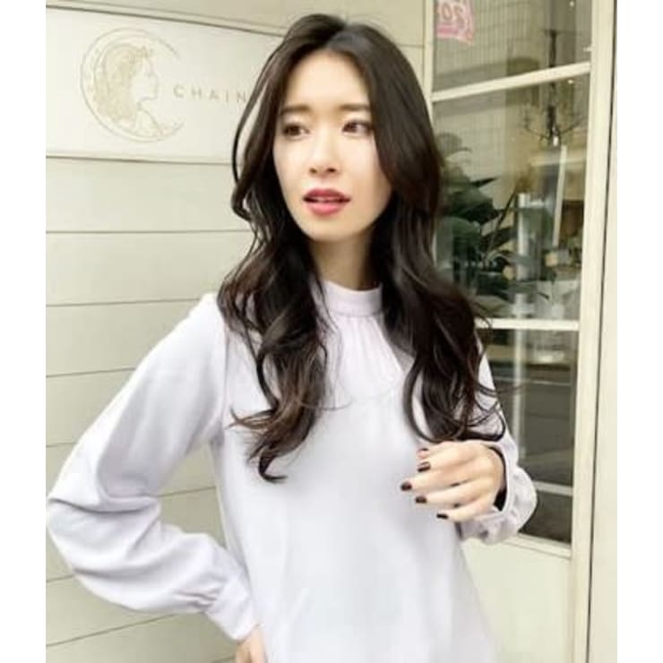韓国風オルチャンメイクロングヘアアレンジ梅ヶ丘豪徳寺美容室 Chainon シェノン のヘアスタイル 美容院 美容室を予約するなら楽天ビューティ