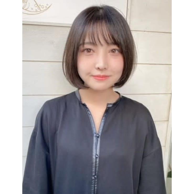 40代50代人気ヘアスタイルショートボブ前髪あり梅ヶ丘美容院 Chainon シェノン のヘアスタイル 美容院 美容室を予約するなら楽天ビューティ