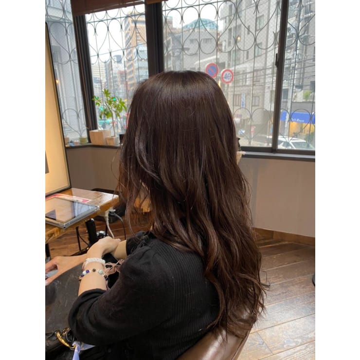 ダークブラウンカラー Hair Make Egerie ヘアアンドメイクエジェリ のヘアスタイル 美容院 美容室を予約するなら楽天ビューティ