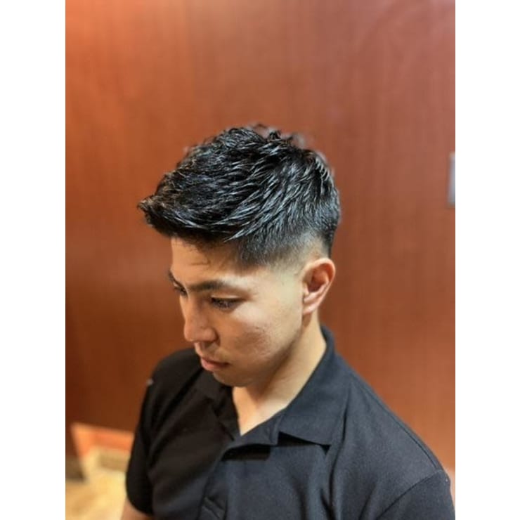 銀座理容室 BeforeAfter アイロンパーマ フェード | ヘアー