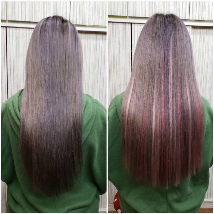 シールエクステや編み込みエクステンションが可愛いです | hair