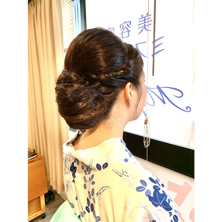ヘアーセット 和髪 ネープシニヨン | Mystere restaresta(ミステール