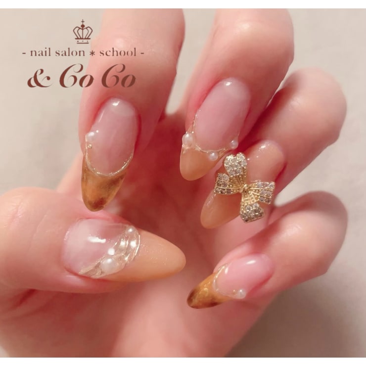 キレイめべっ甲フレンチ Nailsalon School Coco ネイルサロンスクールアンドココ のネイルデザイン ネイル まつげサロンを予約するなら楽天ビューティ キレイめべっ甲フレンチ Nailsalon School Coco ネイルサロンスクールアンドココ のネイルデザイン ネイル まつげサロンを予約するなら楽天ビューティ