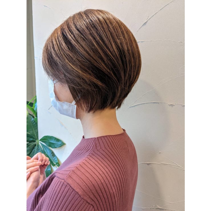 横顔 横顔美人ショートカット | katachi byAnge 長町南店(カタチバイ