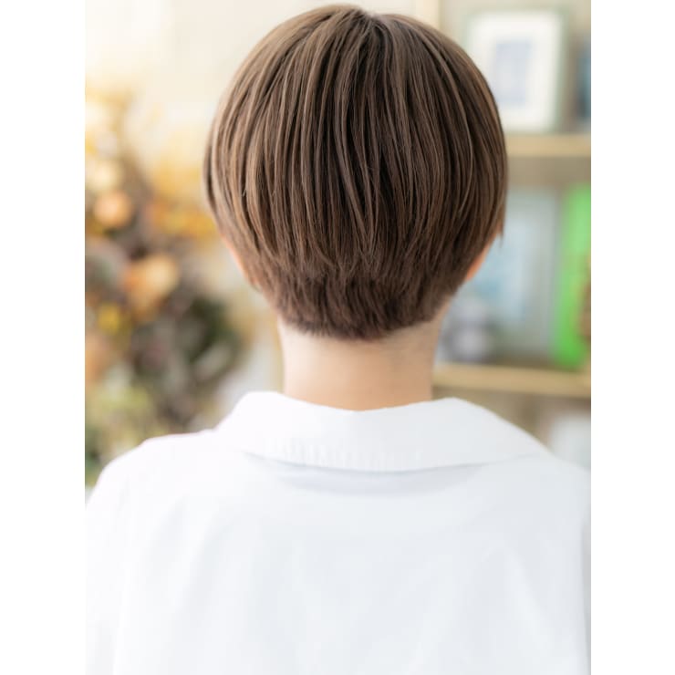 アシンメトリーナチュラルマッシュショート レディースショート