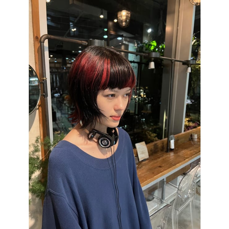 ショートウルフ／デザインカラー／メッシュカラー | Door 代官山