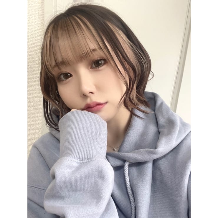 前髪インナーカラーホワイトベージュ | Lond 銀座店(ロンド ギンザテン