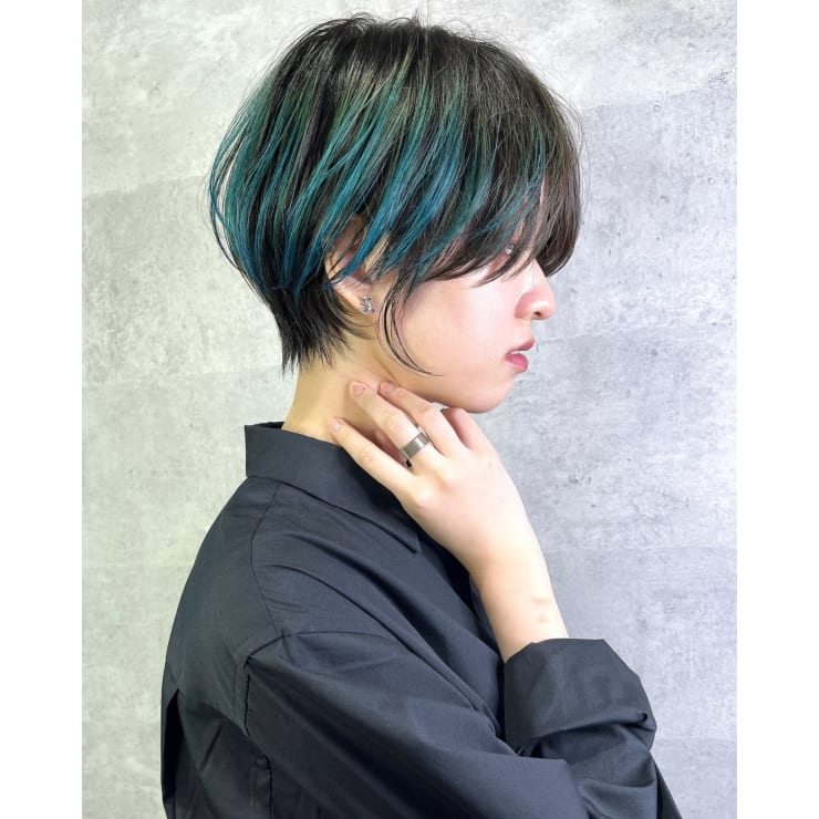 ショート×デザインカラー | _WHITE 天王寺阿倍野店(アンダーバー