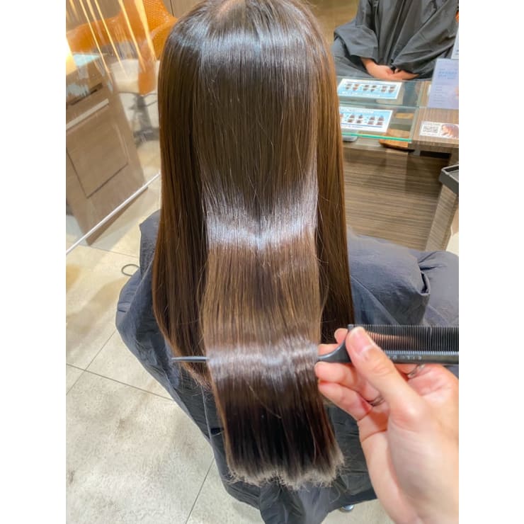 ケラスターゼトリートメント」「酸熱トリートメント」しっとり艶