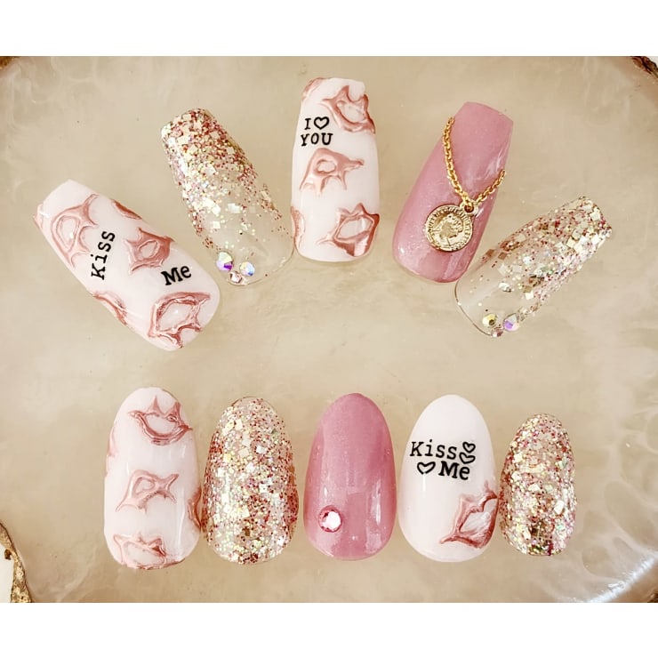 ◆◆春のネイルビュッフェ◆◆   完売です 春ネイル☆リップネイル | Kurara ジェルネイルスクール＆サロン