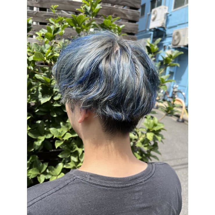 ブルーハイライト/メンズハイライト/デザインカラー【錦糸町】 | prize