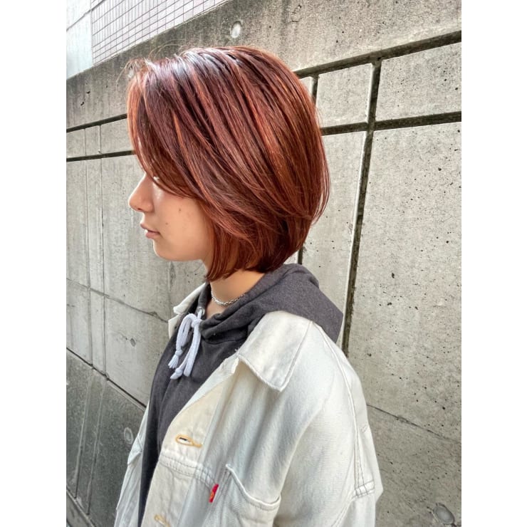 Luccica】たっぷりハイライト × オレンジブラウン | Luccica hair&spa