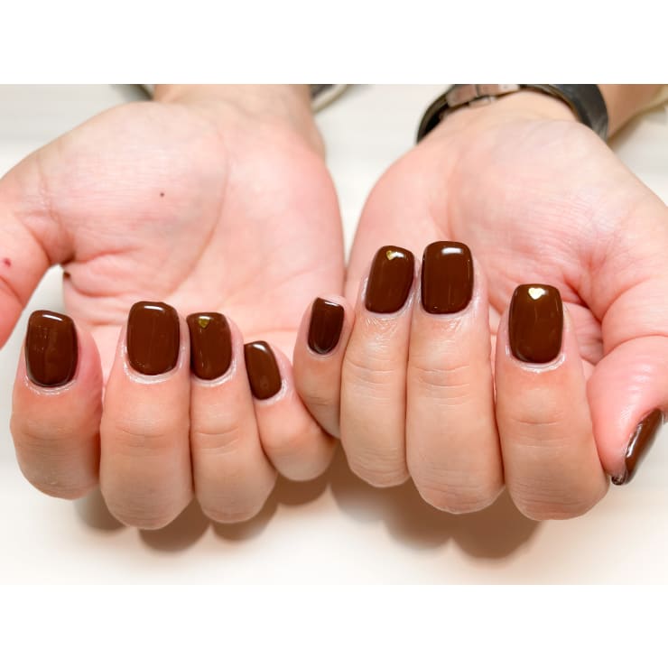 ジェル〉秋カラー◉ワンカラーネイル | MENARD CHAMPS BILEC Nail