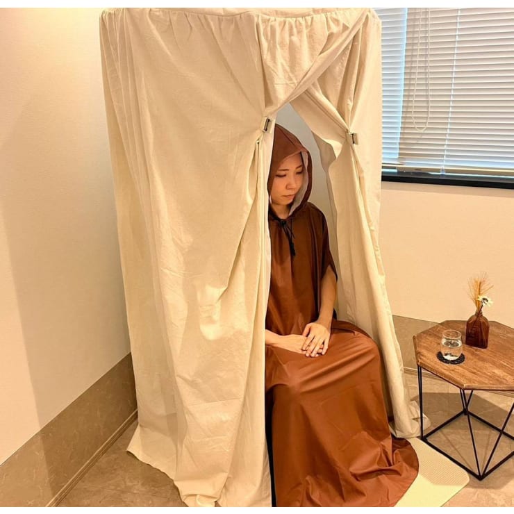 ハーブテントに包まれてよもぎ蒸し】☆3500円で癒しの時間 | 筋膜