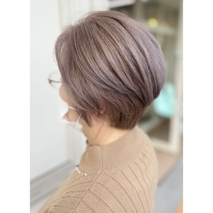 ミセスのハイトーン白髪染め♪【白髪ぼかし】 | graspedia