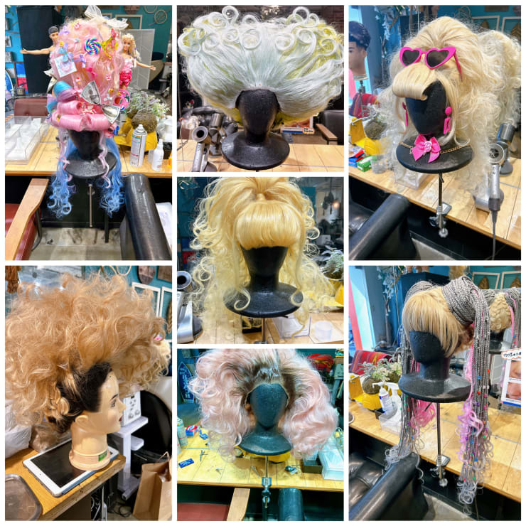 ヘアウィッグのセットおまかせ下さい♪♪ | 新宿2丁目美容室second