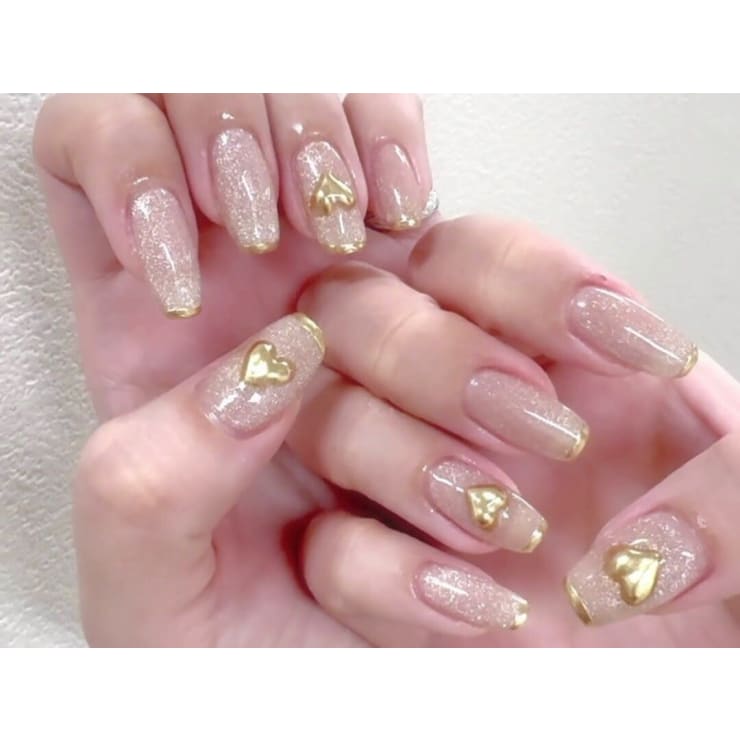 Gミラーハートネイル | ジェルネイル専門店 NICE NAIL 伏見桃山