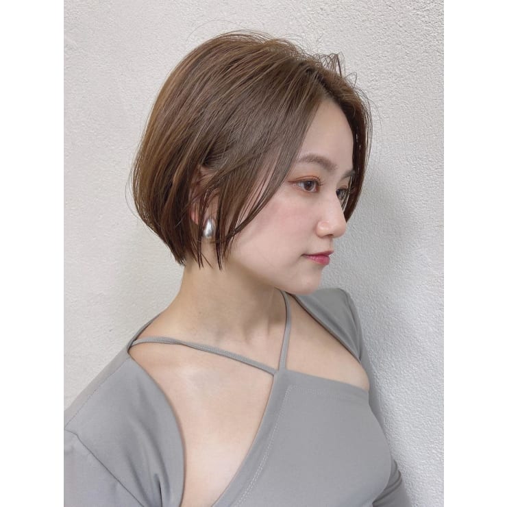 前髪なし大人ショートボブ20代30代40代表参道 | NATSUYA(ナツヤ)のヘア