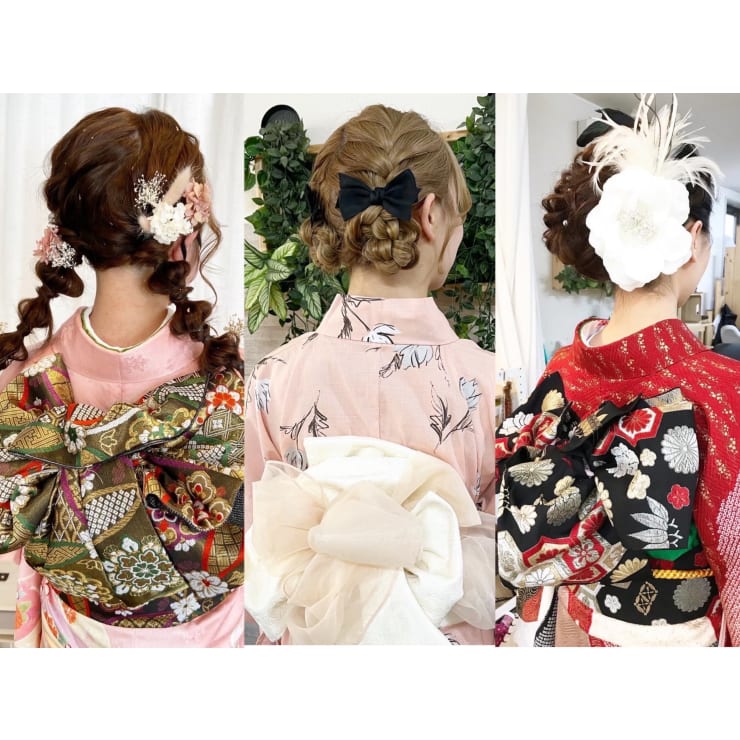 成人式☆卒業式☆浴衣☆ヘアセット☆ヘアアレンンジ☆ヘアメイク☆早朝 