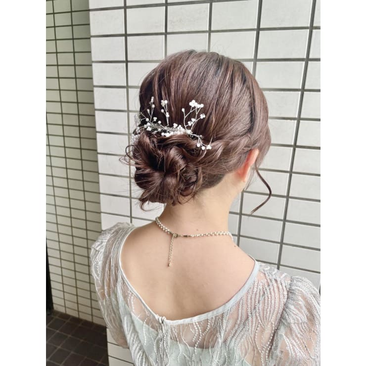 結婚式ヘアセット | 半個室型美容室 Sourire 博多店(ハンコシツ
