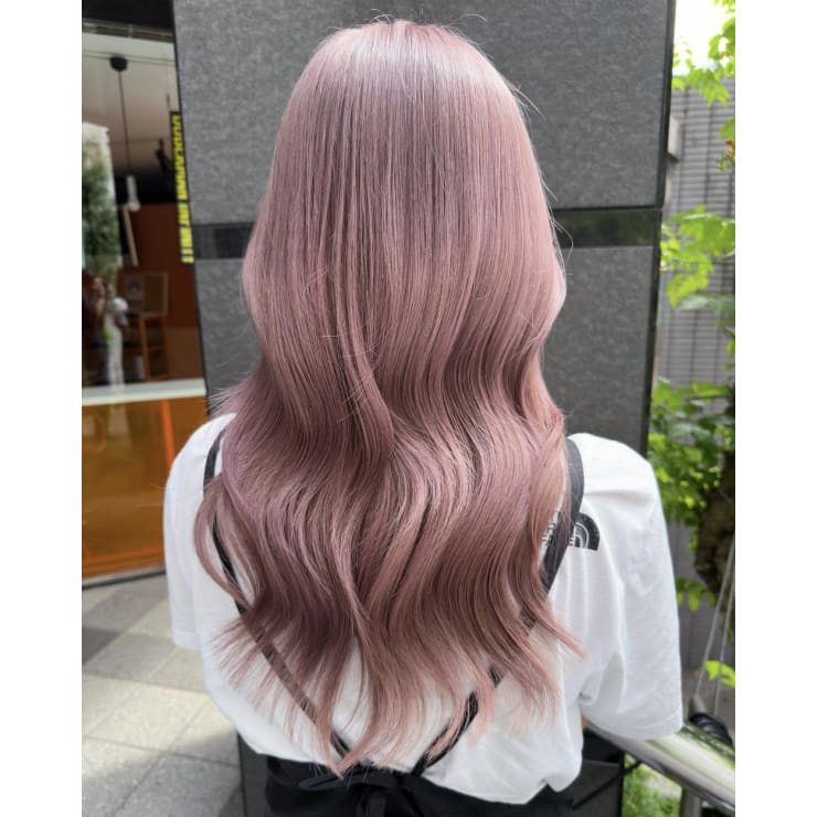 ベージュピンクベビーピンクニュアンスカラーミルクティーピンク | L