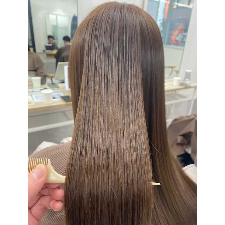 業界初TOKIOコース炭酸縮毛矯正プラチナコース/14800 | miel hair新宿