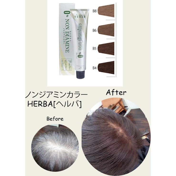 ノンジアミン 白髪染め ヘルバ | HAIR new age travellers(ヘアー