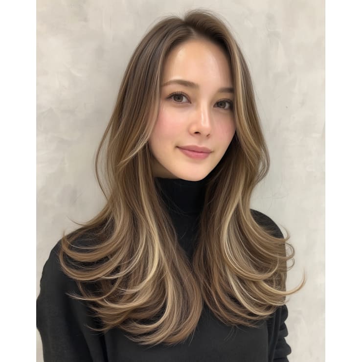 大人気☆白髪ぼかしハイライトでおしゃれなデザインカラーが楽しめます