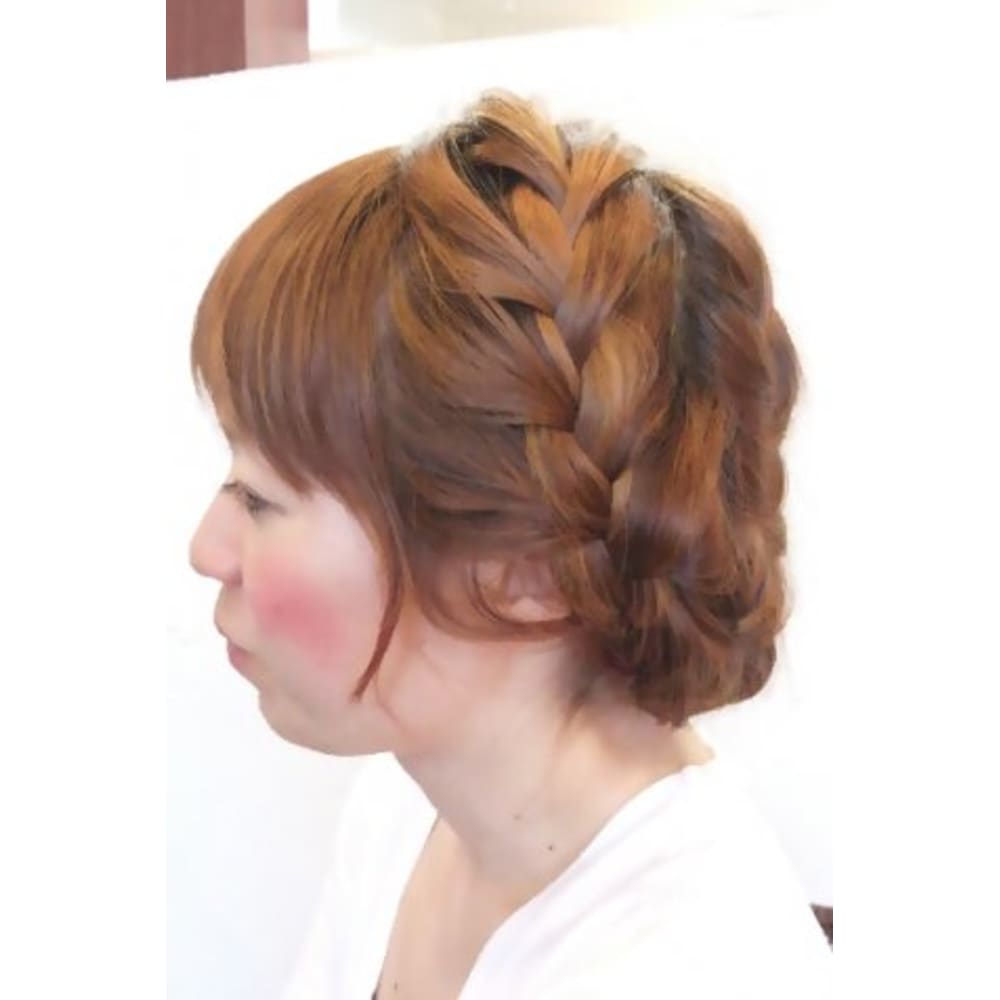 編み込みアップスタイル Unix 浦和店 ユニックス のヘアスタイル 美容院 美容室を予約するなら楽天ビューティ