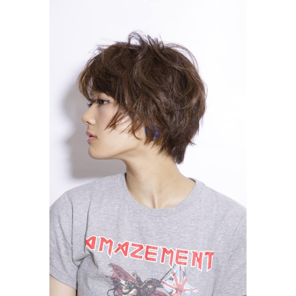 15年おすすめ 横顔キレイなラフショート Minx 原宿店 ミンクス ハラジュクテン のヘアスタイル 美容院 美容室を予約するなら楽天ビューティ