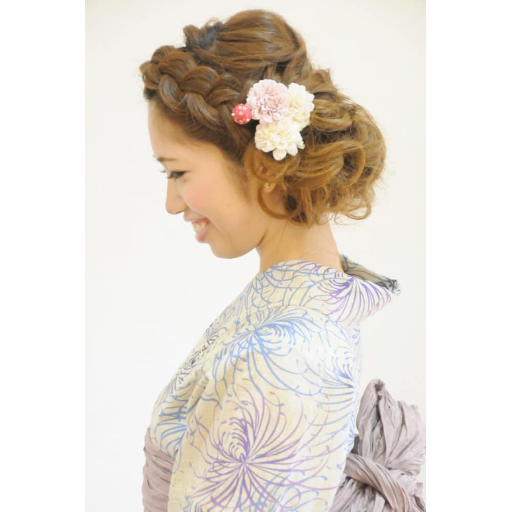浴衣ヘアセット 着付け 横浜桜木町石川町 レンタル 花火大会 Broto ブロット のヘアスタイル 美容院 美容室を予約するなら楽天ビューティ