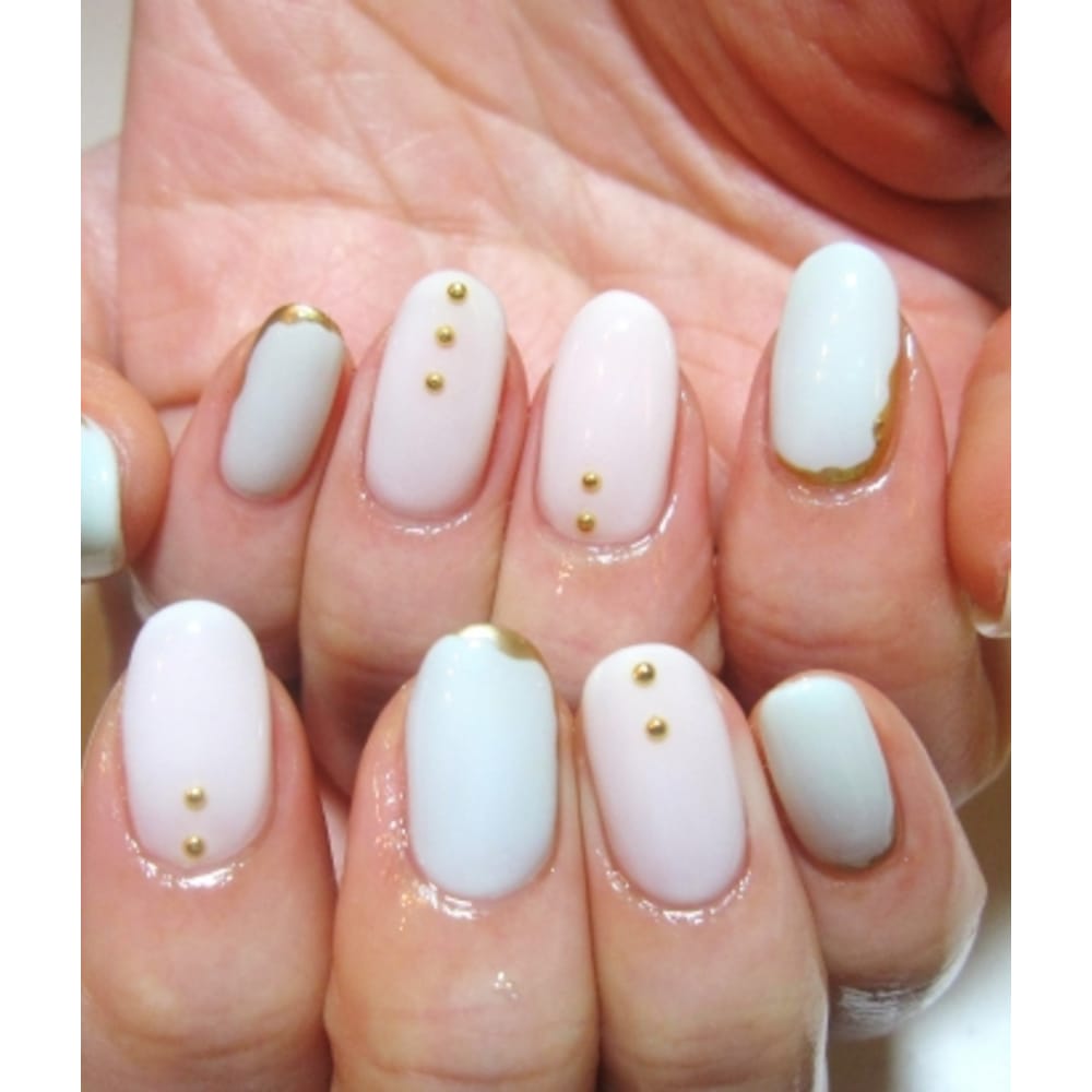 ゴールド縁取りNail☆