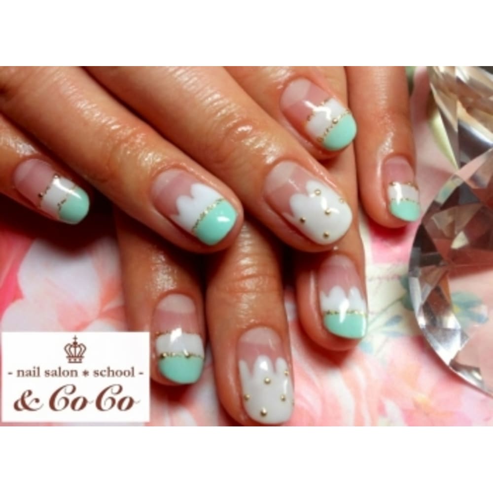 モコモコフレンチ Nailsalon School Coco ネイルサロンスクールアンドココ のネイルデザイン ネイル まつげサロンを予約するなら楽天ビューティ