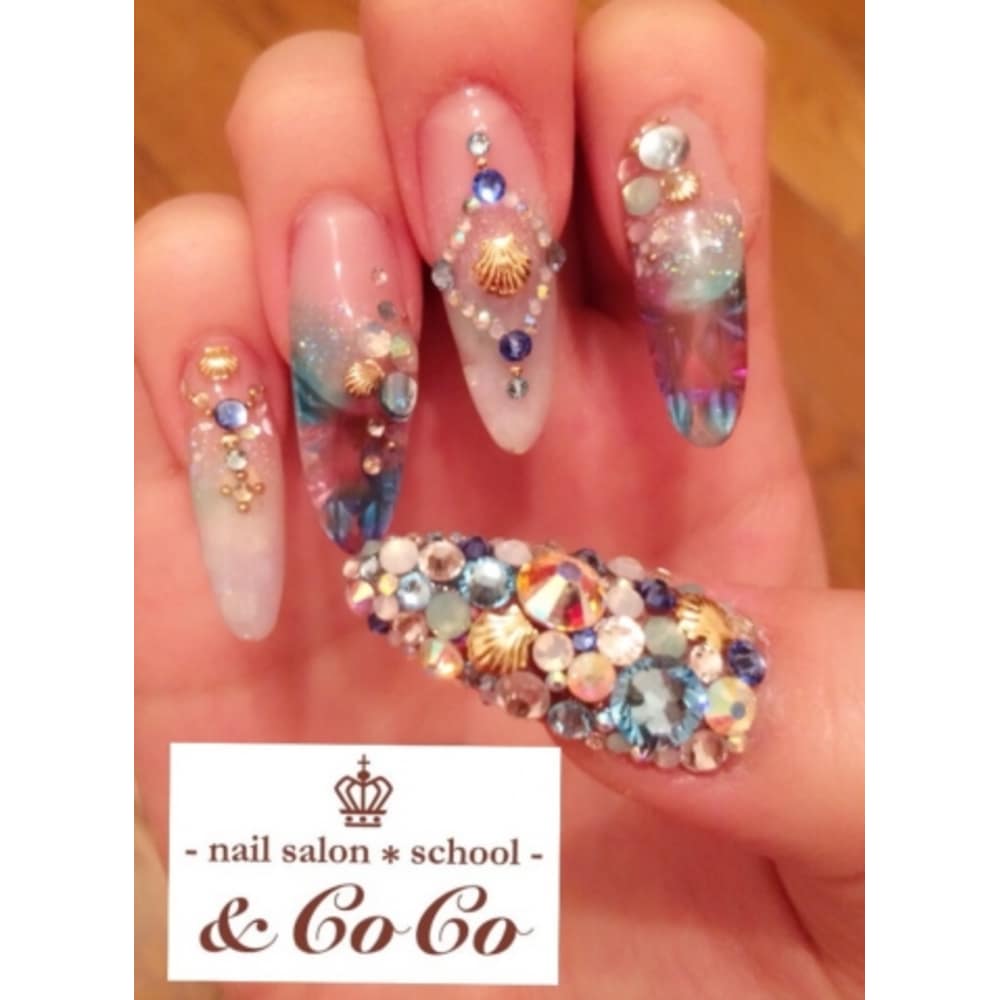 ゴージャス Stainednail Nailsalon School Coco ネイルサロンスクールアンドココ のネイルデザイン ネイル まつげサロンを予約するなら楽天ビューティ