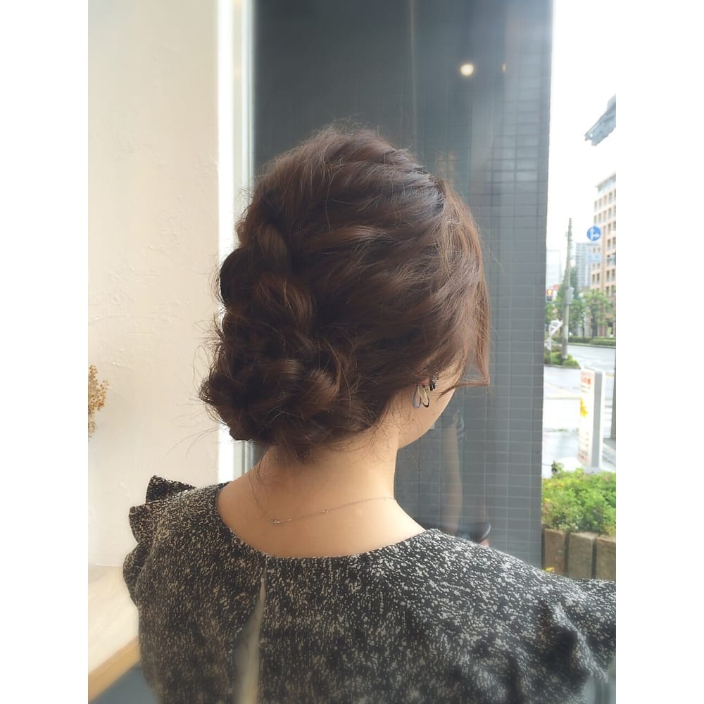 編み込みセットアップ Drop By Drop ドロップバイドロップ のヘアスタイル 美容院 美容室を予約するなら楽天ビューティ