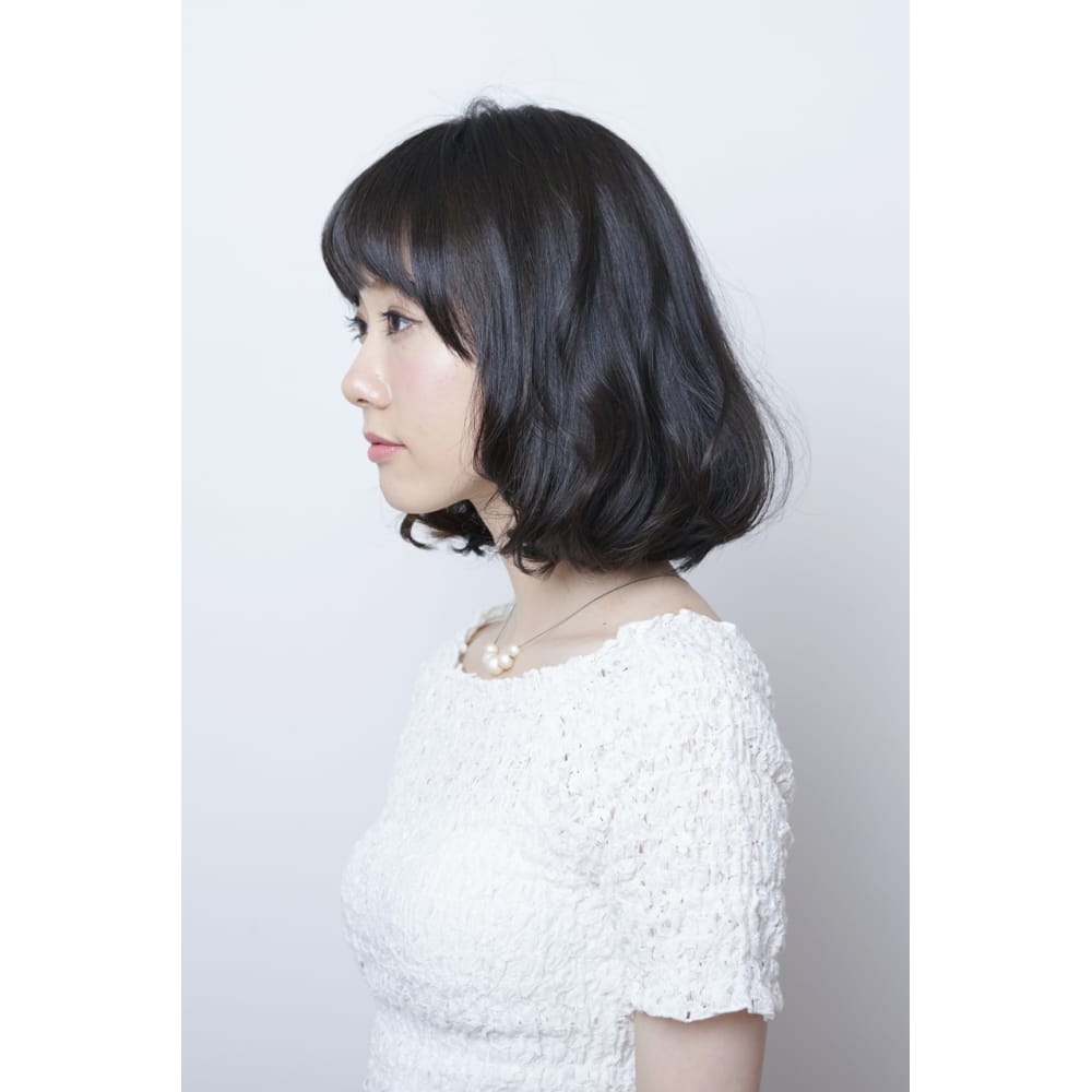 フェミニン黒髪ボブ Prego プレーゴ のヘアスタイル 美容院 美容室を予約するなら楽天ビューティ