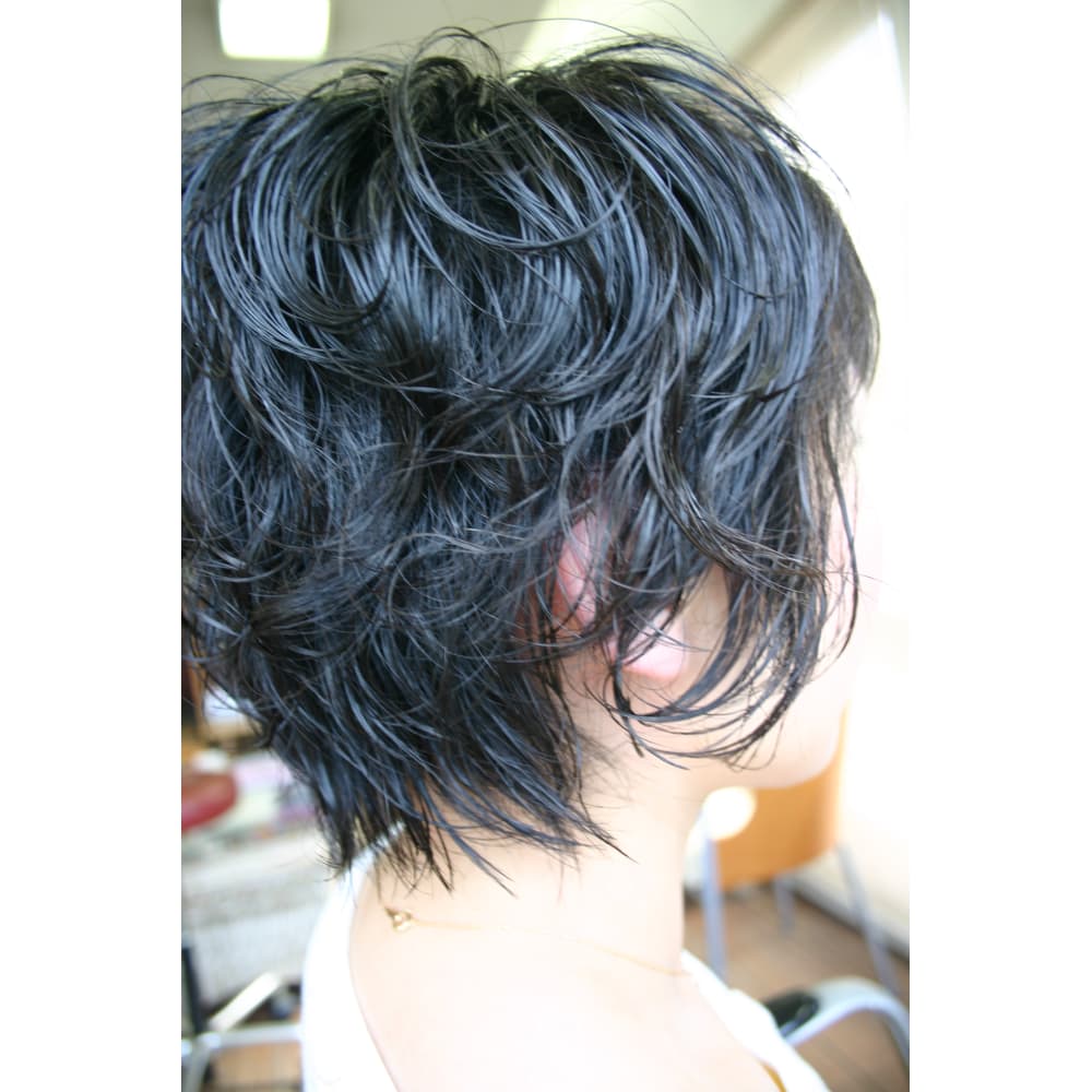 ショートレイヤーパーマスタイル Angle Hair Make アングル のヘア